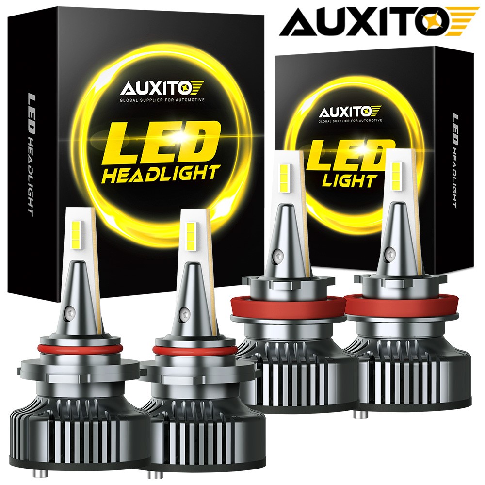 4x 9005+H11 LED Headlights Kit Combo Bulbs CSP High Low Beam 6500K Super White