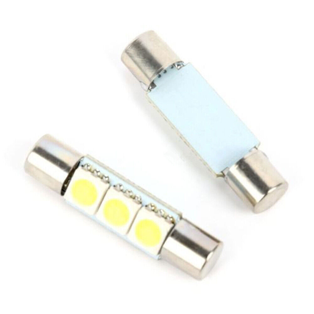 16X 5050 3-SMD 31mm 6641 Fuse LED Bulbs Vanity Mirror Light Sun Visor Lamp White