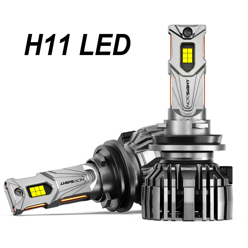 NOVSIGHT H9 H8 H11 LED Headlight Bulbs High/Low Beam Lamp 32000LM 6500K 140W 2x