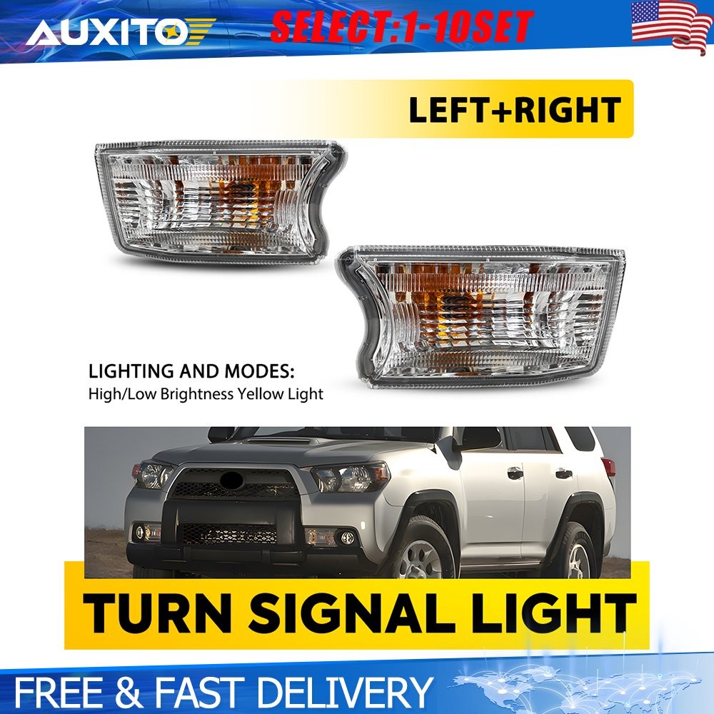 Clear Turn Signal Lights Front Left Right For 2010-14 Toyota 4Runner Lamp 2-10X