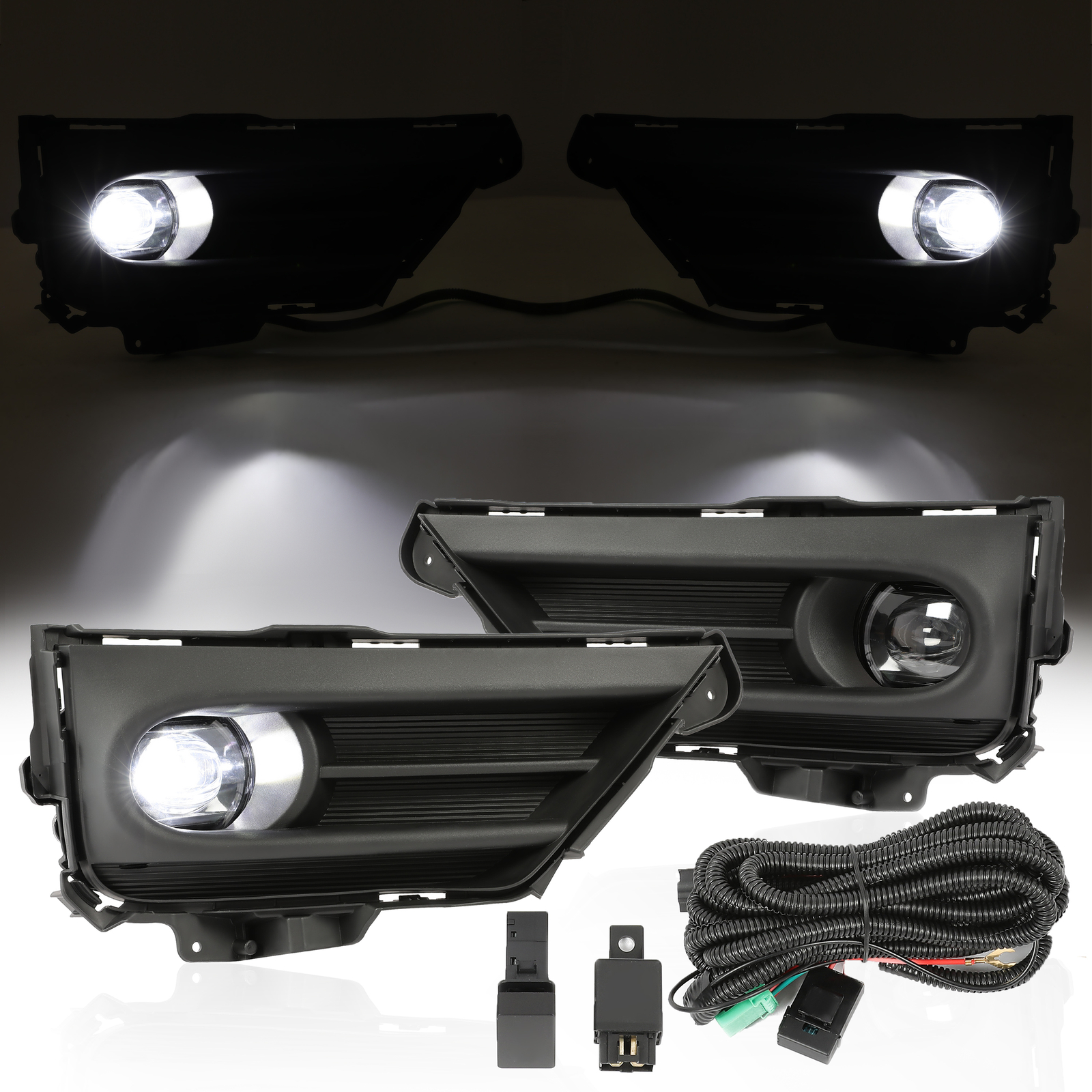 LED Bumper Fog Lights Lamps w/ Switch+Wiring Pair For Honda CRV 2020 2021 2022