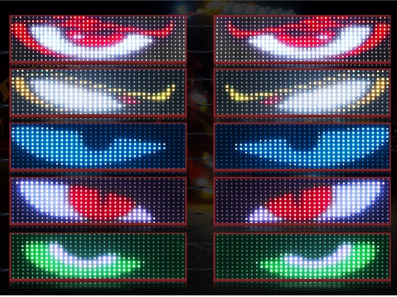 200CM Truck Specific Devil’s Eye LED-Screen Car Eye Truck Dynamic LED Light USA