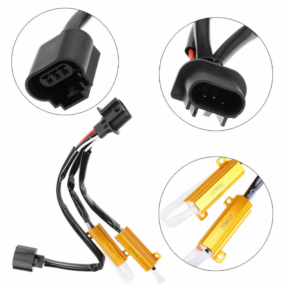 For Dodge 2x H13 9008 LED Headlight Error Free Anti-Flicker Resistor Decoder
