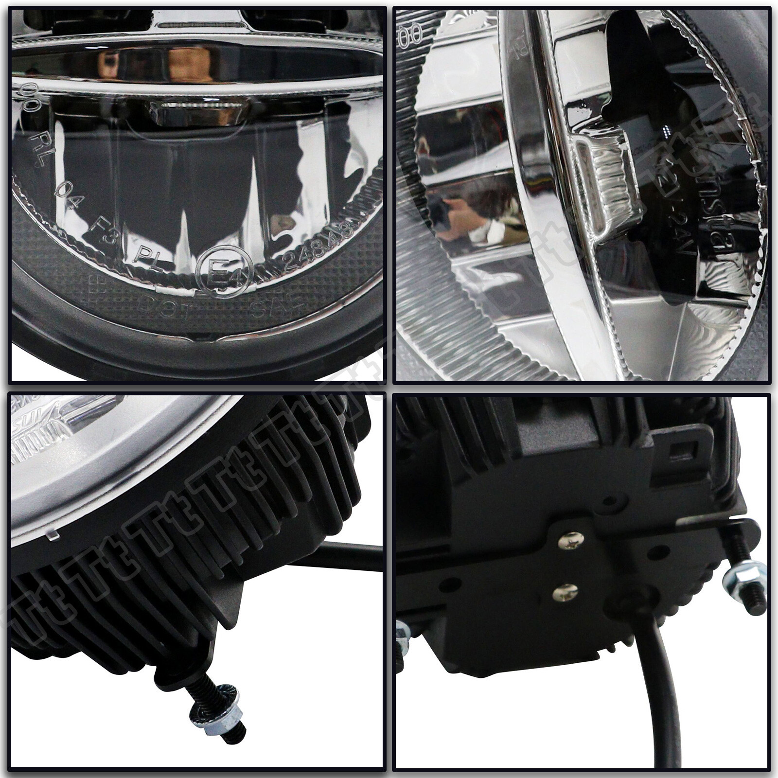 For 03-2009 Hummer H2 LED Halo Ring DRL Driving Fog Daytime Running Light Lamp A