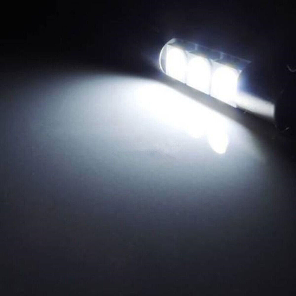 16X 5050 3-SMD 31mm 6641 Fuse LED Bulbs Vanity Mirror Light Sun Visor Lamp White