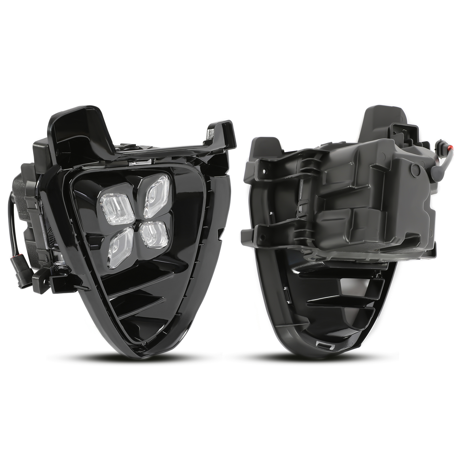 Fit For Kia Sorento 19+ DRL LED Running Fog Lights w/Switch Wire Harness 4 Eyes