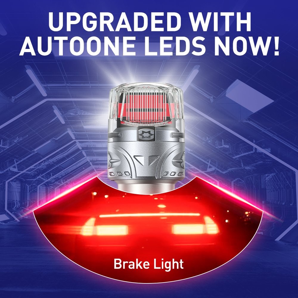 LED 1157 Brake Stop Tail Light Bulb Lamp Bright Red Replacement BAY15D 1000LM