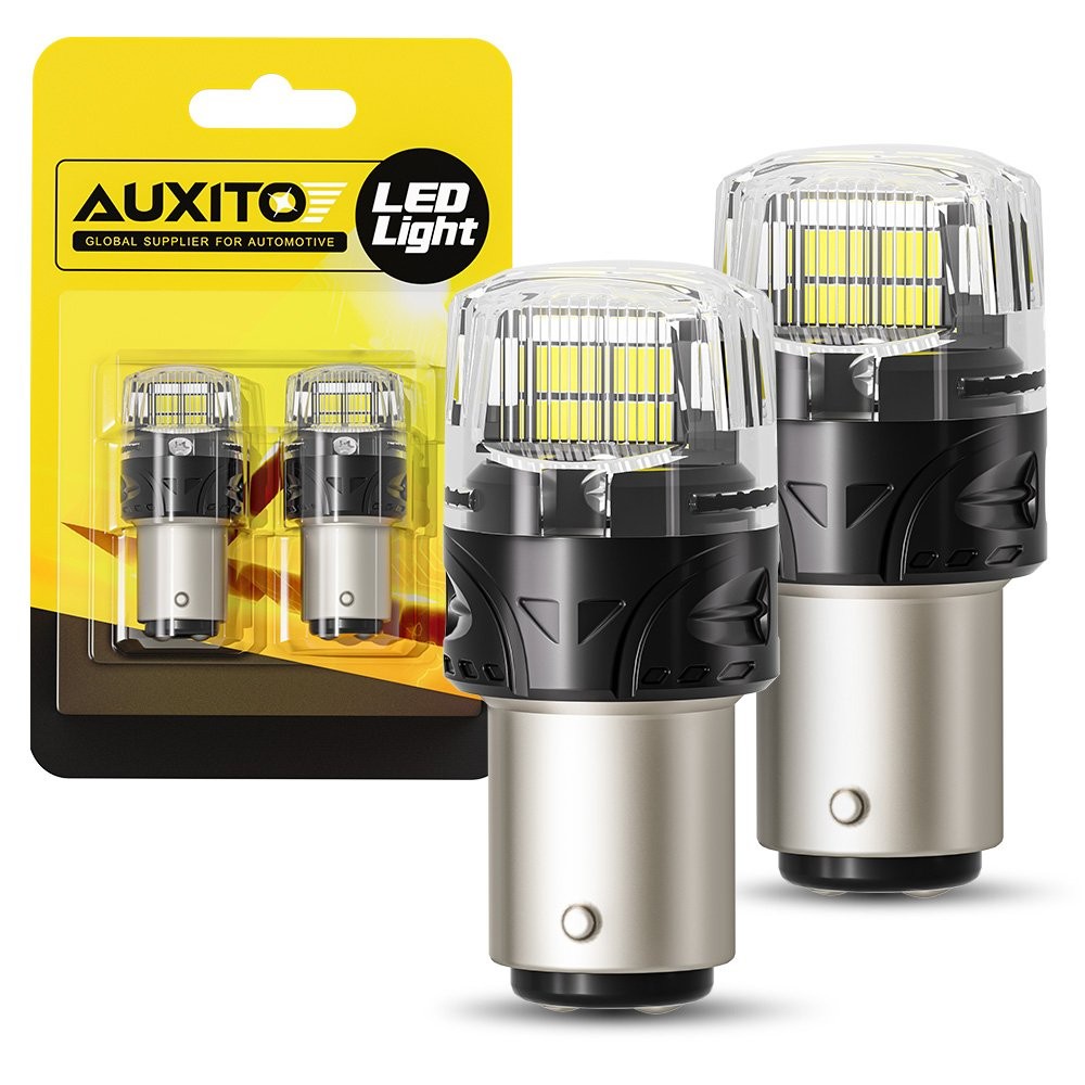 2x 1157 16SMD LED Tail Brake Stop Backup Reverse Turn Signal Light Bulbs White