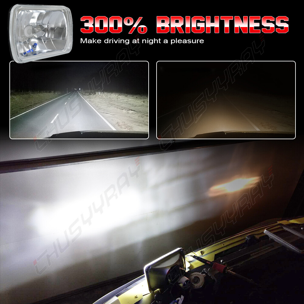 Pair For Sterling Truck 5×7“ 7“x6″ Commercial Truck LED Headlight Hi/Lo Beam