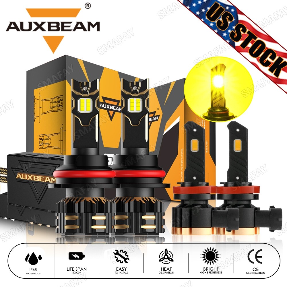 For Nissan Xterra 2005-2015 CANBUS 6000K LED Headlight Hi/Low Fog Light 3000K 4x