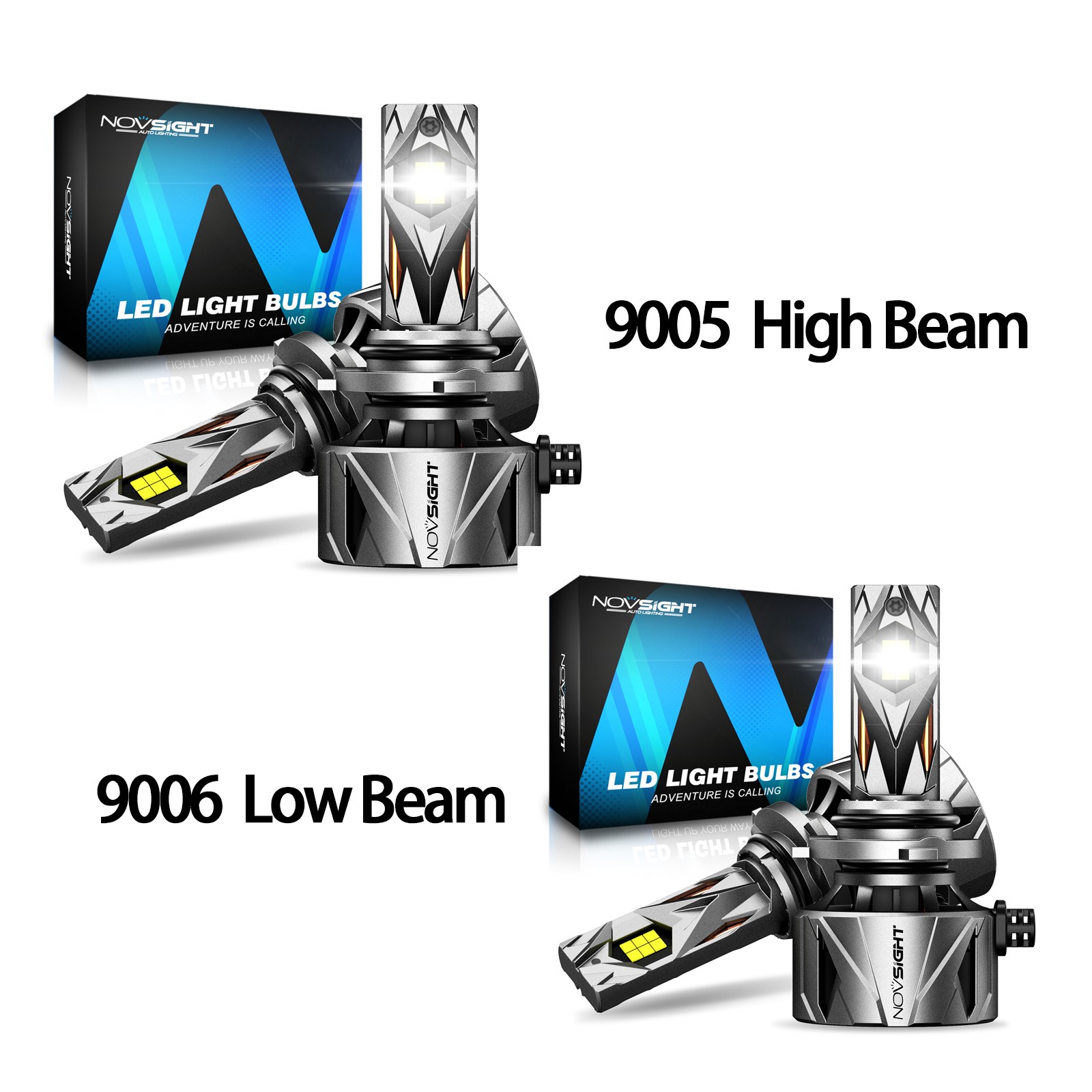 9005 9006 Combo LED Headlight HB3 HB4 Bulbs Lamp High Low Beam 6500K Cool White