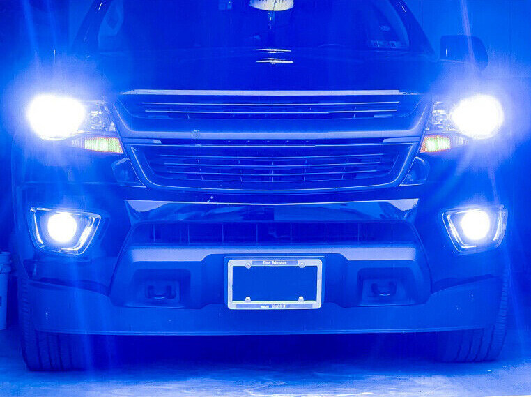 8000K 9012 LED Headlights + 5202 Fog Light Bulbs for GMC Sierra 1500 2014 2015