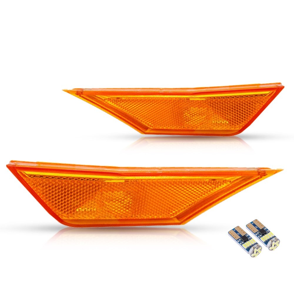 For 2016-2021 Honda Civic Front Bumper Reflector Side Marker Light Assembly USA