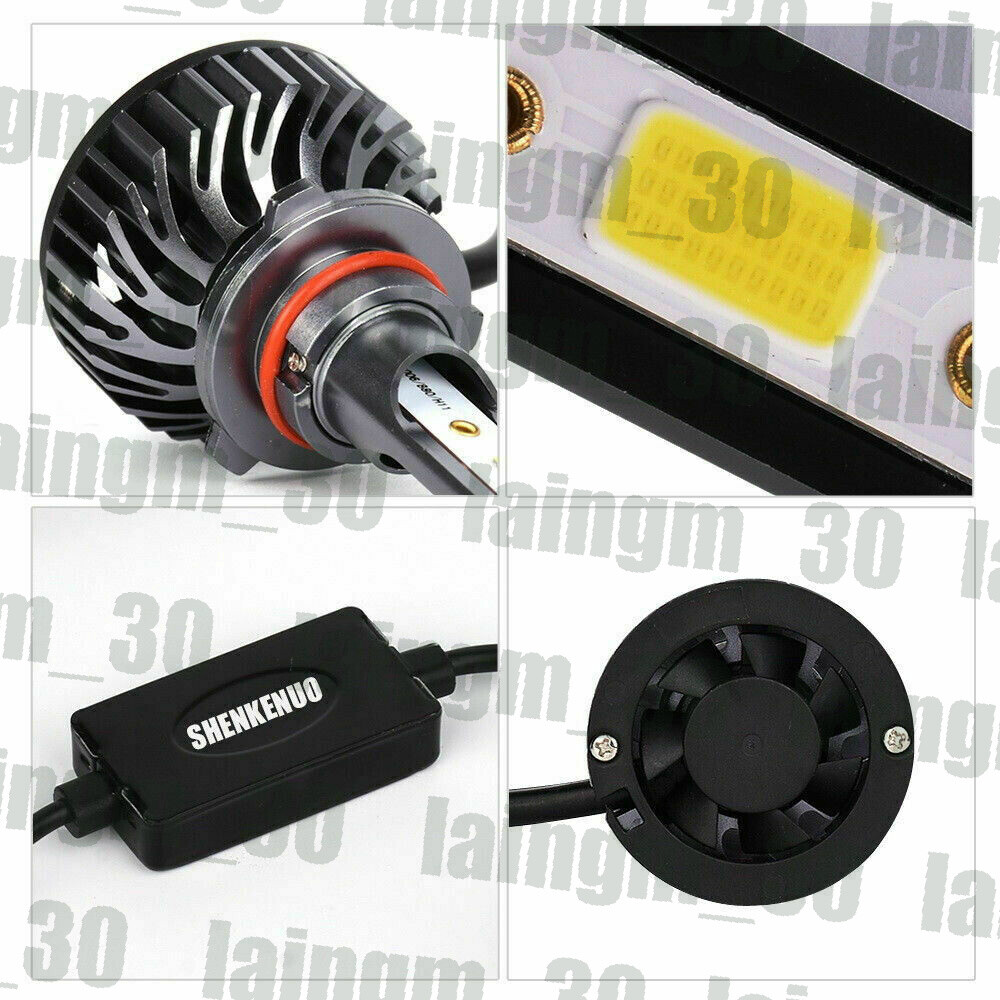 F2 MINI FOR 2007-14 Tahoe Suburban 9005+H11 LED Headlight Bulbs+H16 Fog Lights