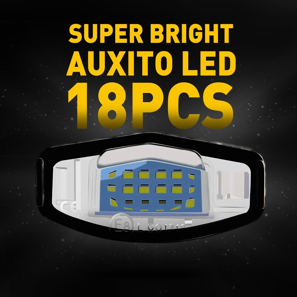 18LED Plate License Fit Lights Xenon Odyssey White Honda Pilot Sedan Accord Pair