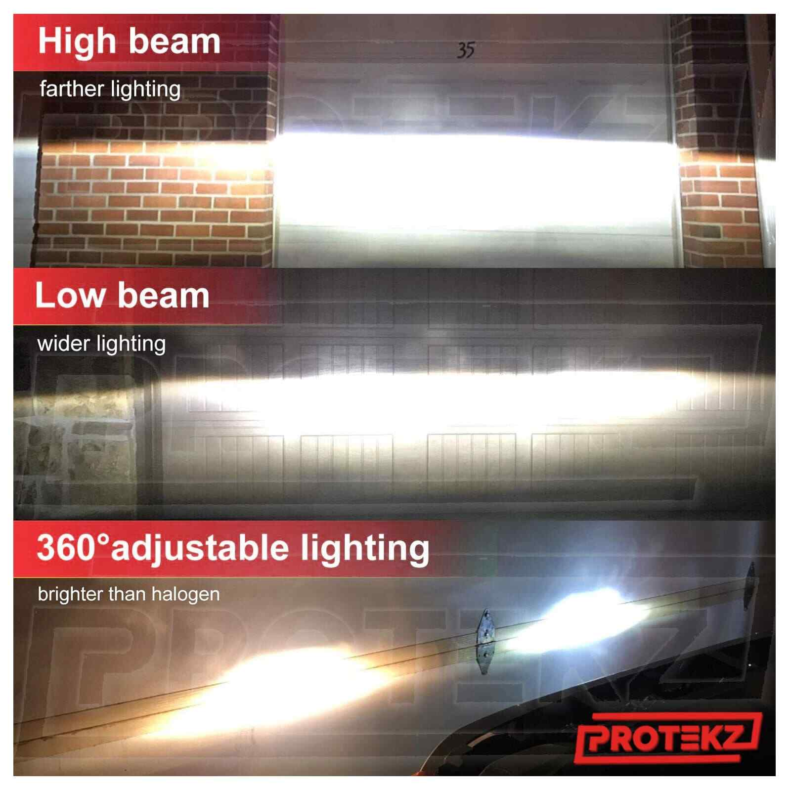 Protekz H13 9008 LED Headlight Bulbs CREE Hi/Lo 5Years Warranty Waterproof 6000K