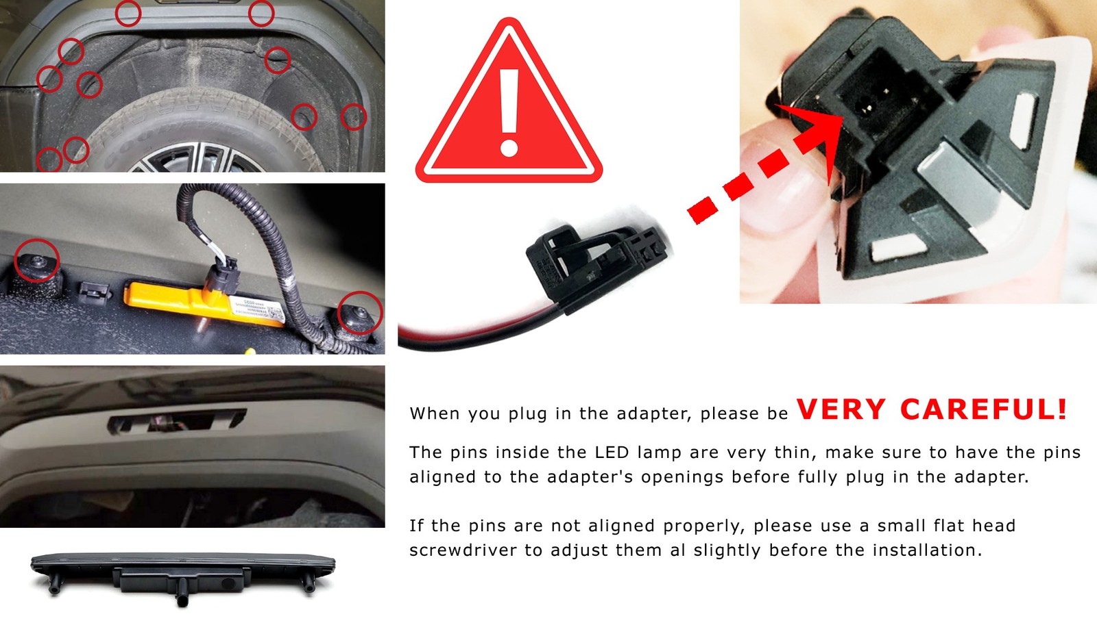 4pc Smoke Lens White Color LED Fender Side Markers For GMC 20+ Sierra 2500 3500