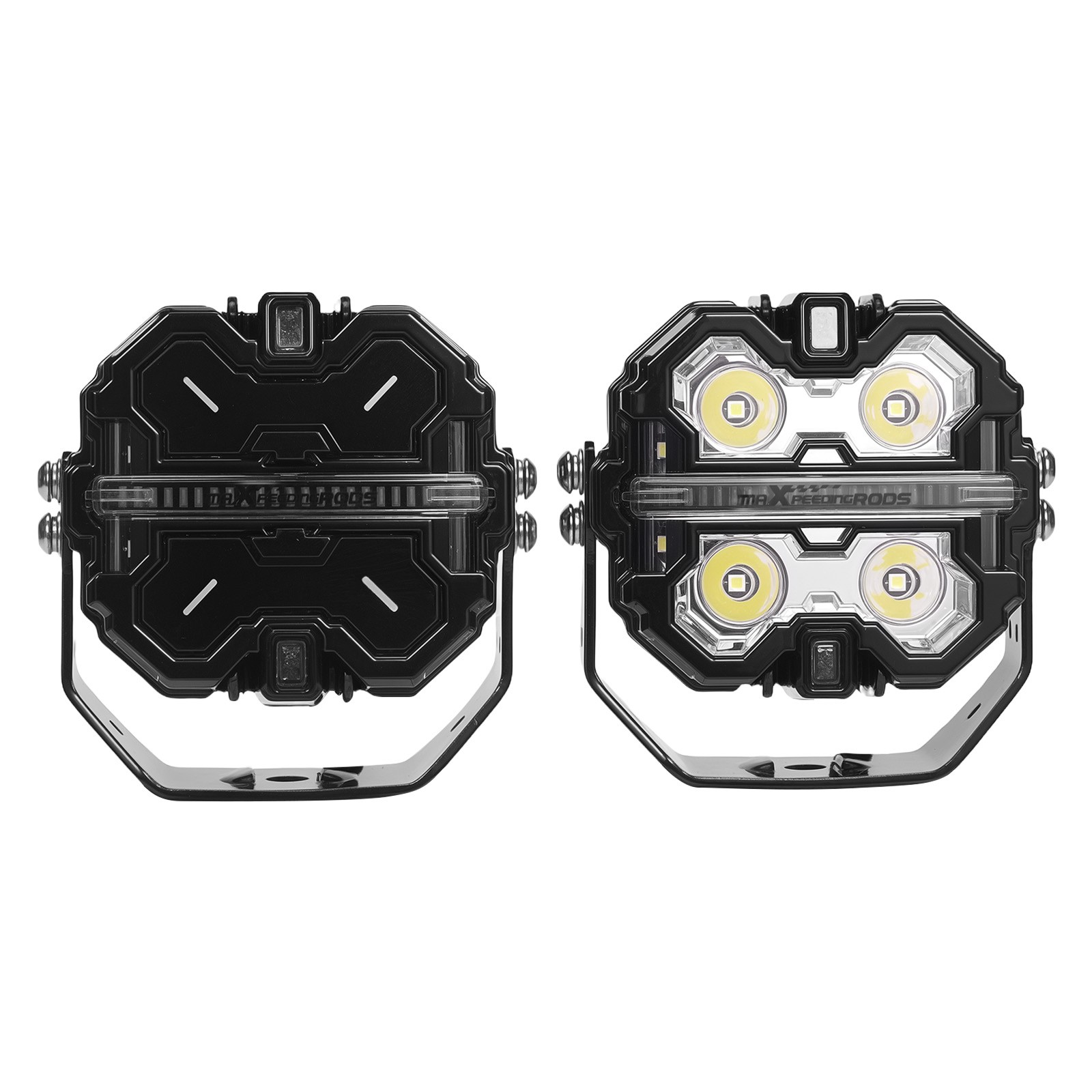 3.5″ LED Pod Lights 160W Spot Beam Side Shooter Driving Auxiliary Light DRL