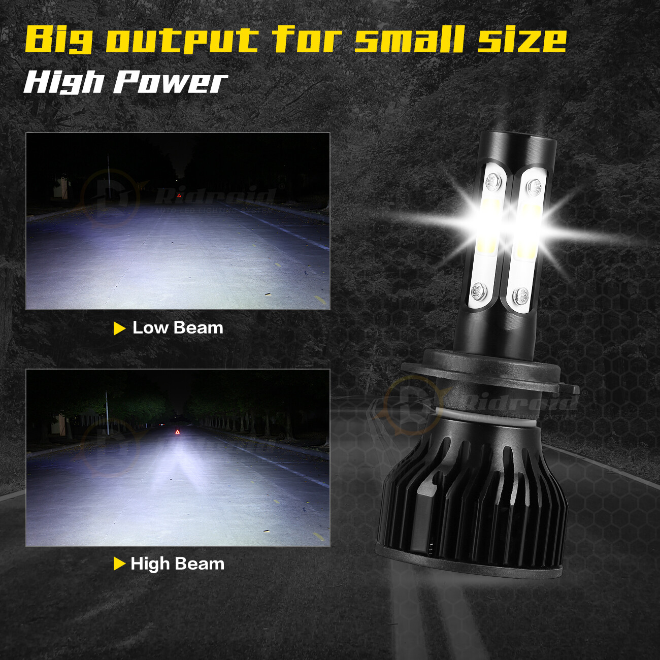 4X LED Headlight Combo H7 + H11 High Low Beam For Hyundai Sonata 2011-2014