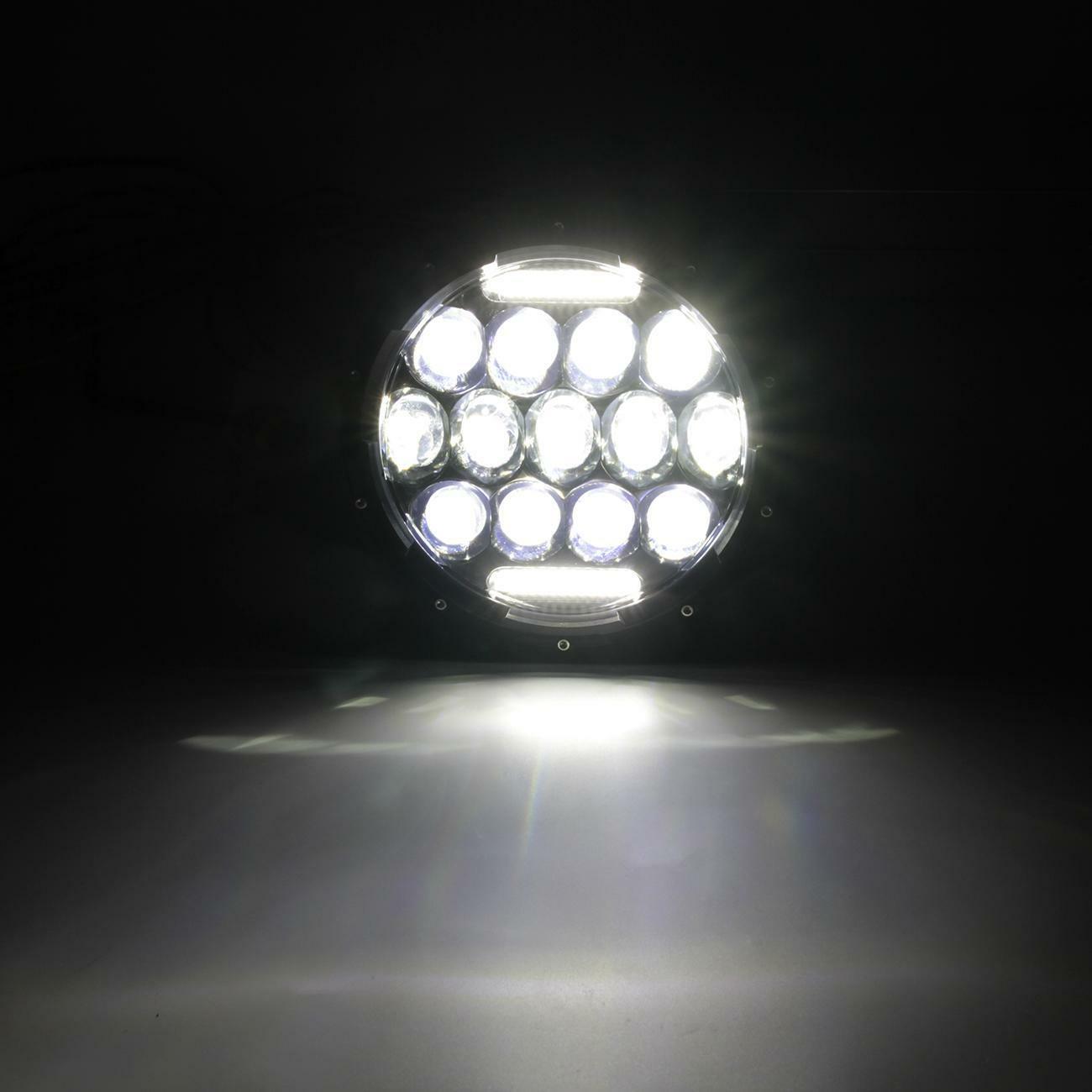 300W Pair 7 inch Round LED Headlight Hi/Lo DRL for Jeep Wrangler JK LJ TJ CJ DOT
