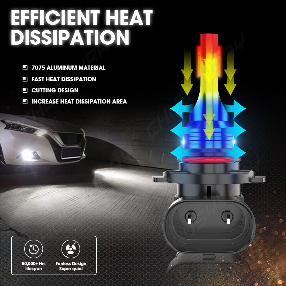 9005 H11 LED Headlight Super Bright Bulbs Kit 6000K White 330000LM High Low Beam