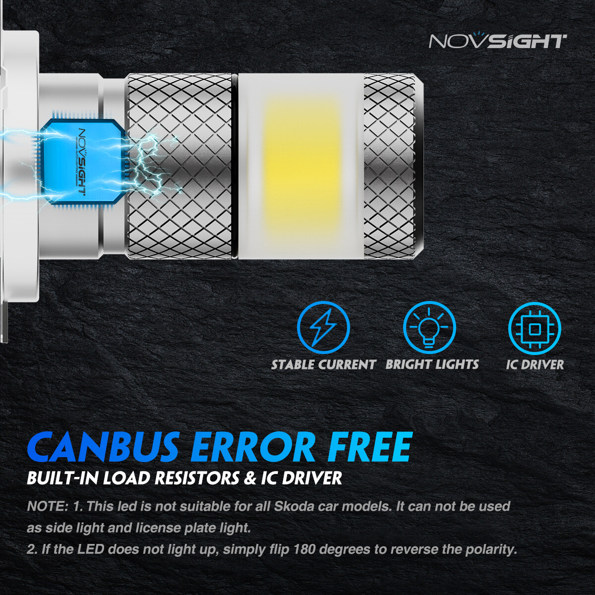 NOVSIGHT H7 LED Fog Lights Yellow/Red/White 6500K Plug&Play IP68 Waterproof US