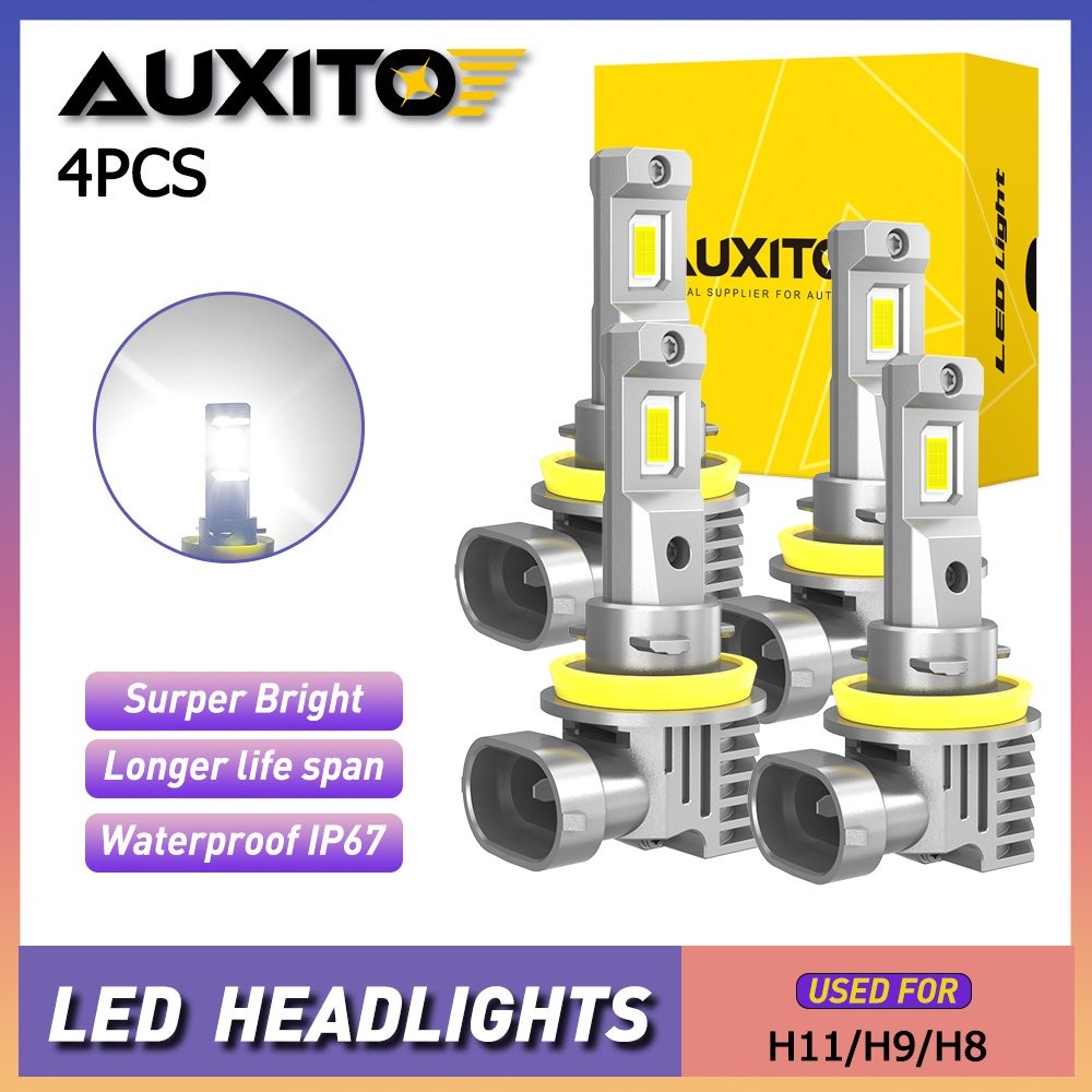 H11 H8 H9 LED Headlight Super Bright Bulbs Kit 6500K White 30000LM HIGH/LOW BEAM