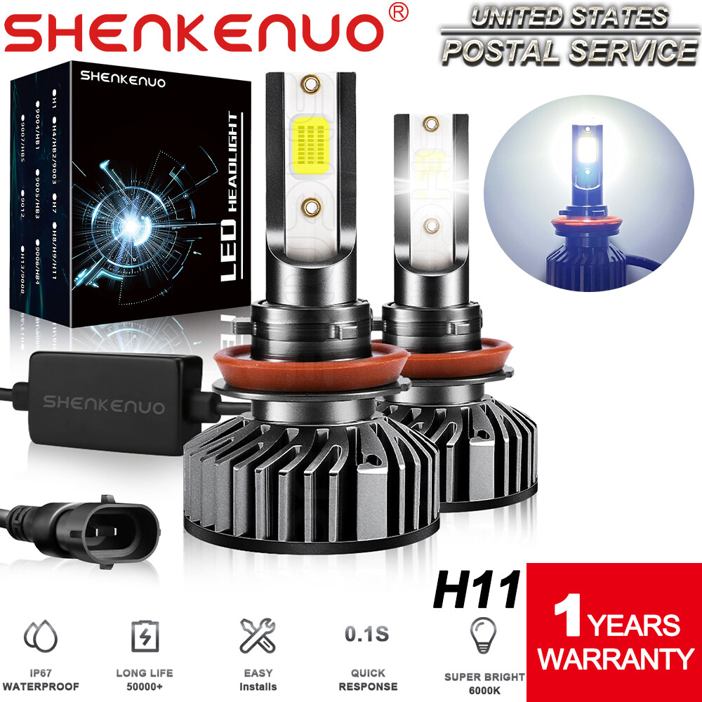 LED Headlight Kit H11 6000K White Low Beam Bulbs for HONDA CR-V 2015-2019