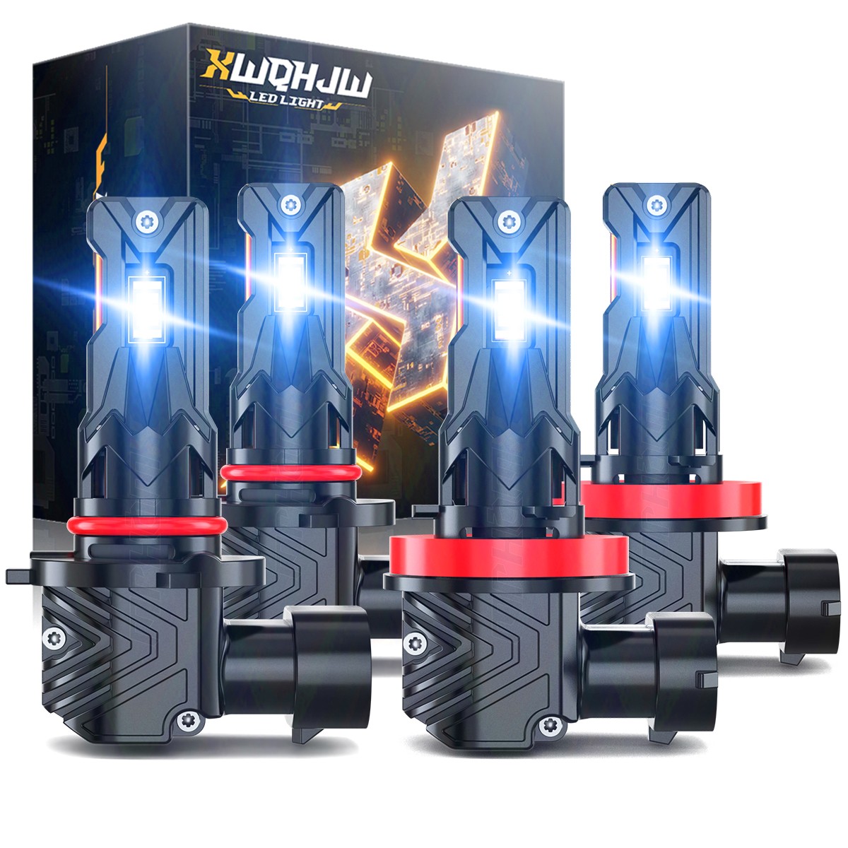 Full LED Headlights Bulbs For 2023 2024 Nissan Altima Headlamps Left Right Side