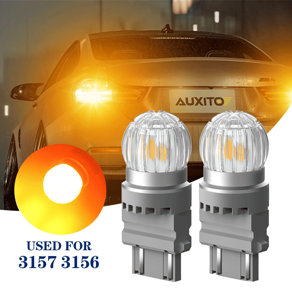 AUXITO 3157 Amber yellow LED Turn Signal Parking Light Bulb 3156A 3157K 3157A US
