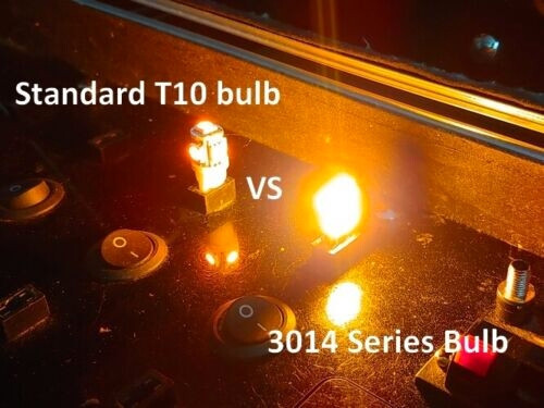 2 Front + 2 Rear Camaro side marker led 194 light bulbs Super Bright 3014 Series