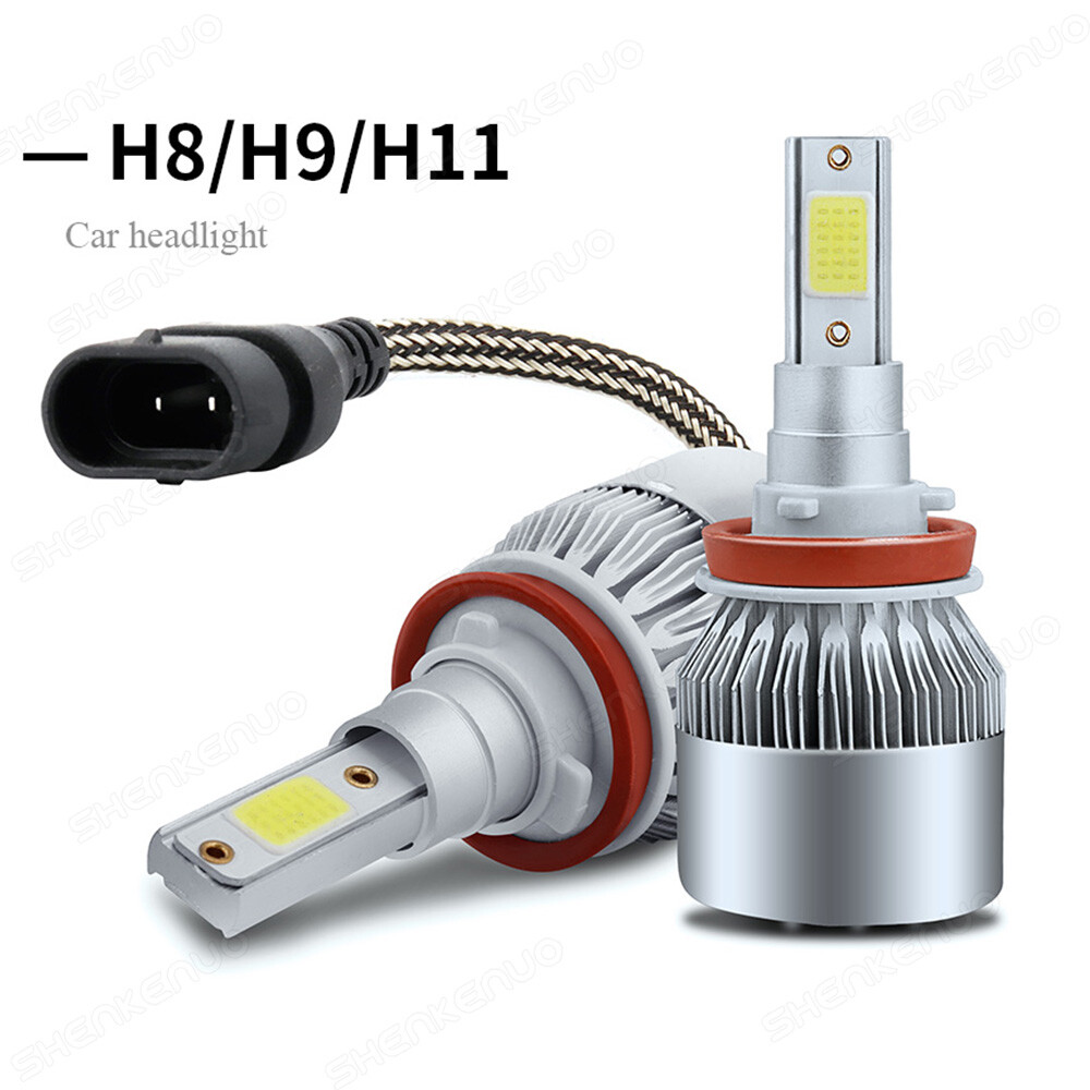 H7+H11 LED Headlight Kit Fog Lights 6000K Combo for Hyundai Santa Fe 2013-2016