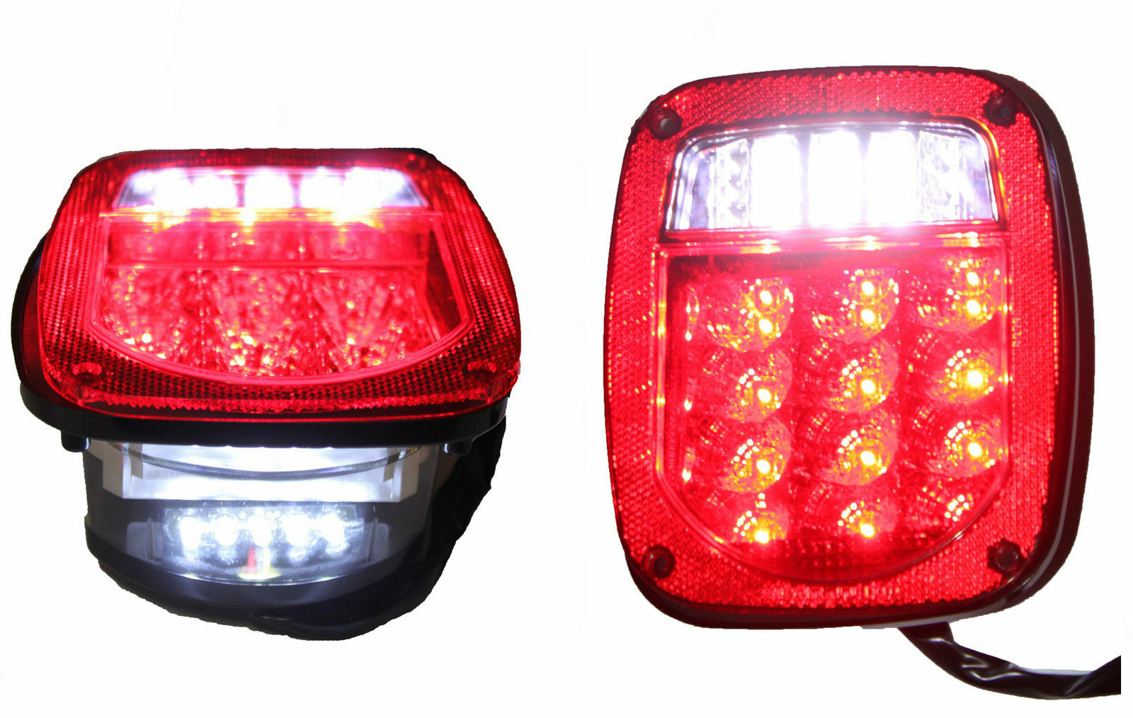 For Jeep CJ YJ TJ LED TAIL LIGHTS TRAILER RUBICON OFF ROAD LIFETIME WARR