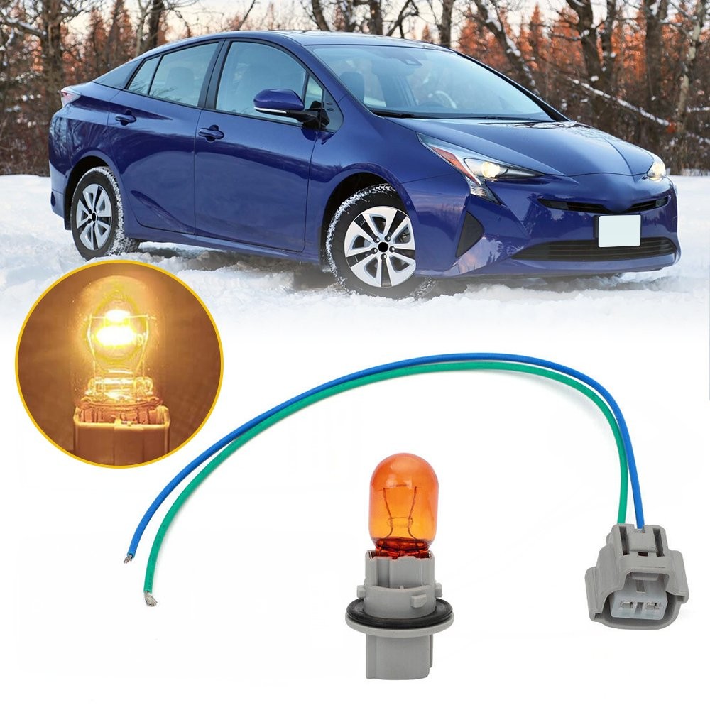 Fit Toyota Amber Bulb Brake Socket Turn Signal Light Wire Harness Plug Connector