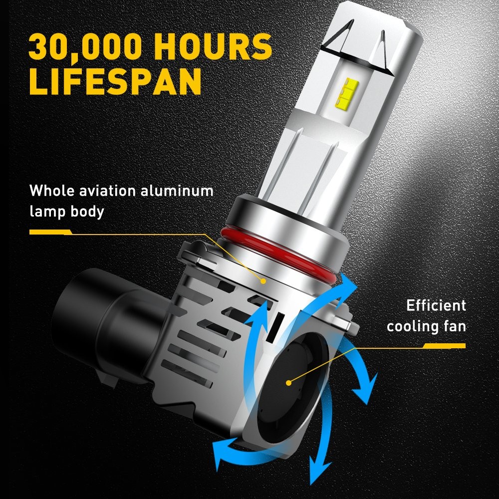 2 X 9005 HB3 ZES LED Headlight Kit 9145 16000LM Beam High Bulb 6500K Xenon