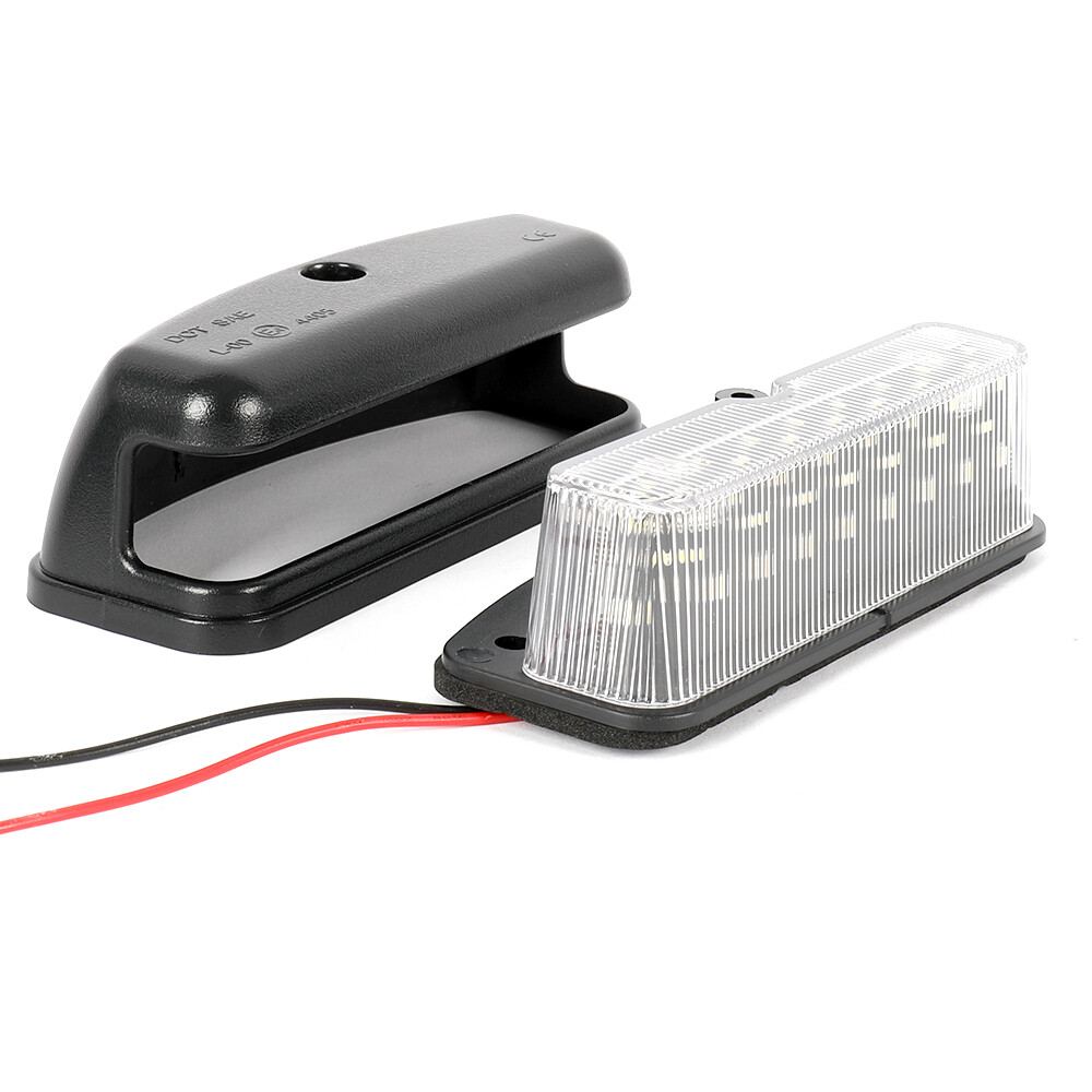 1PC For Land Rover Defender 90/110/130 White LED License Plate Number Light Lamp