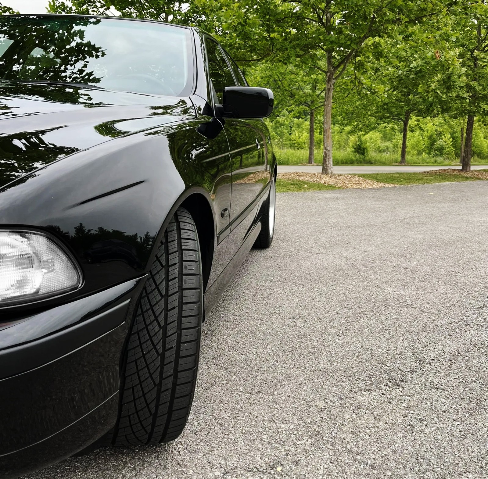 Smoke Lens Amber Full LED Strip Fender Blinker Side Markers For BMW E39 5 Series