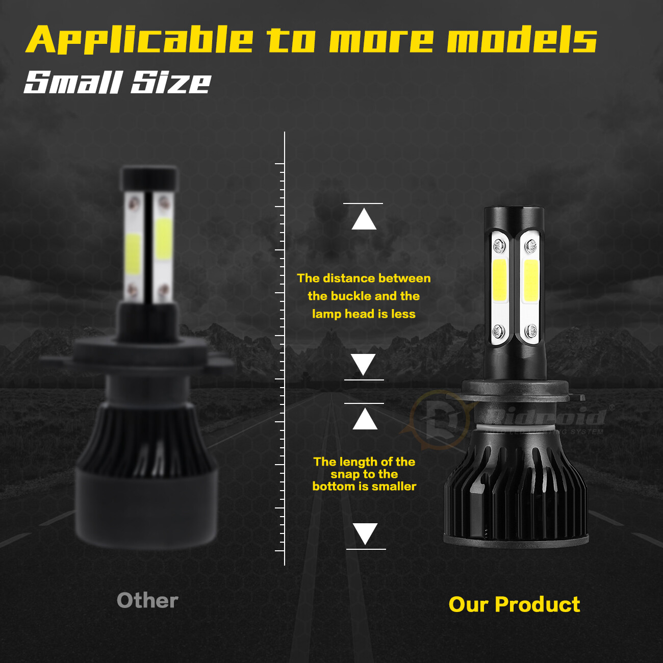 4X LED Headlight Combo H7 + H11 High Low Beam For Hyundai Sonata 2011-2014