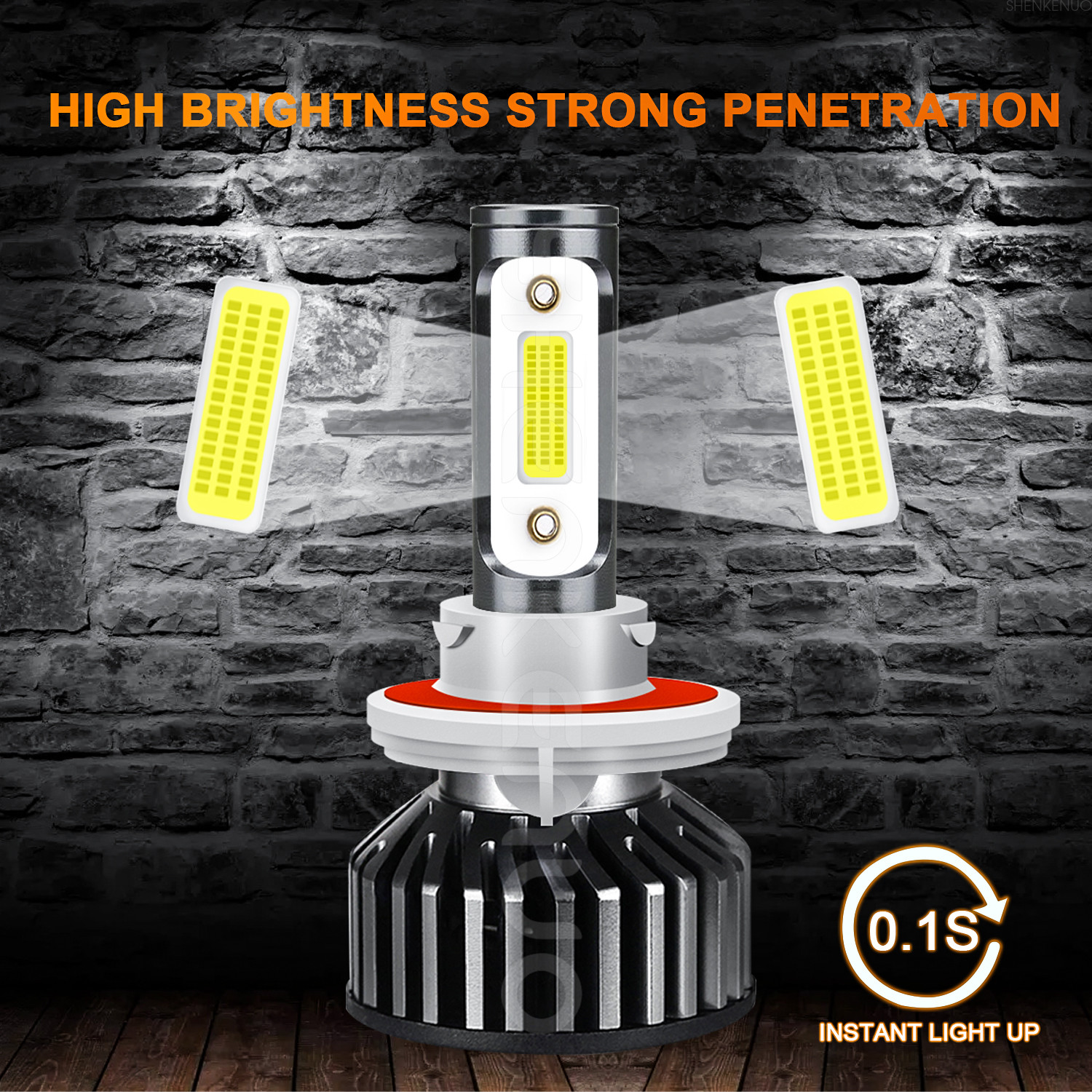 For Jeep Gladiator 2020-2022 6000k LED white Headlight hi/low+Fog Light Bulb Kit