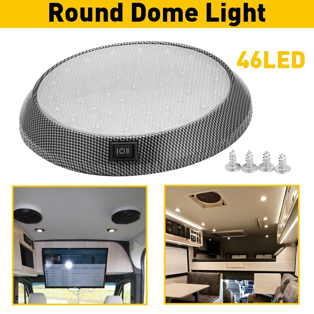 46 LED Auto Car Interior Dome Roof Light Truck Ceiling White Lamps Universal M