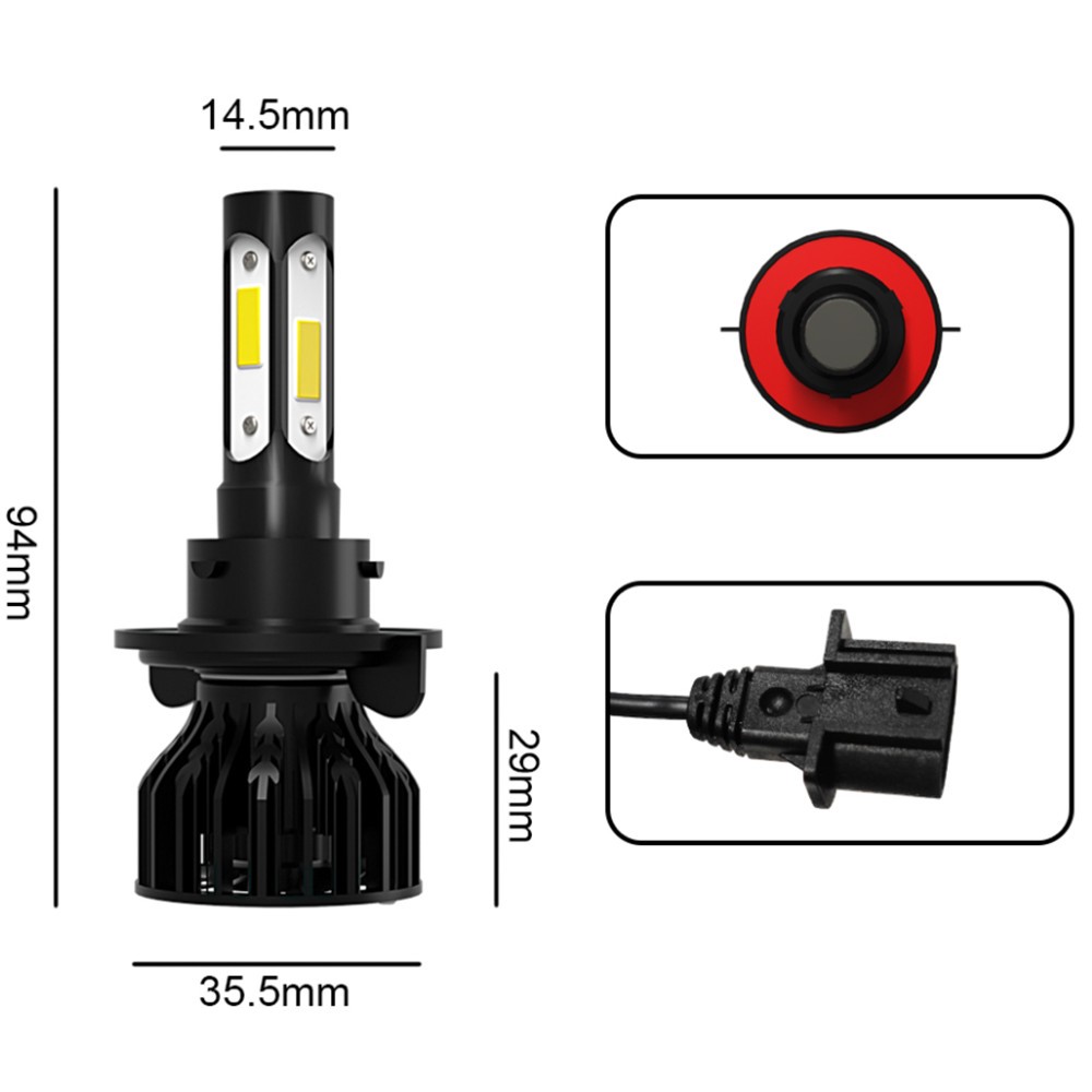 LED Headlight Hi/Lo 2 Bulbs Combo kit 10000K White For 2004-2013 2014 Ford F-150