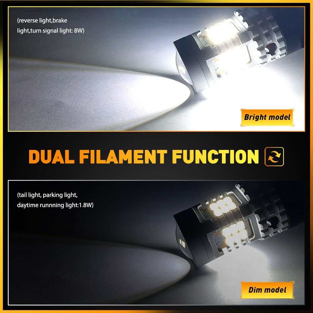 7443 7444 Led Turn Signal Light Bulbs Anti Hyper Flash Super Bright White 2-10X