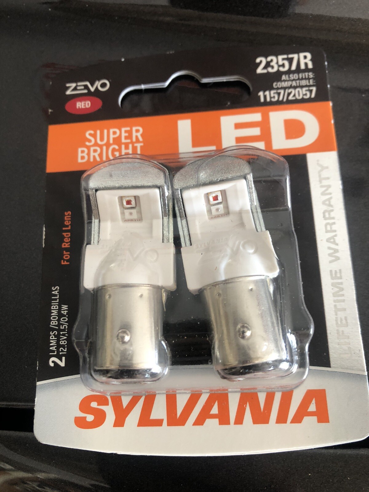 Sylvania 2357R Red LED Bulbs Set. BRAND NEW COMBINED SHIPPING