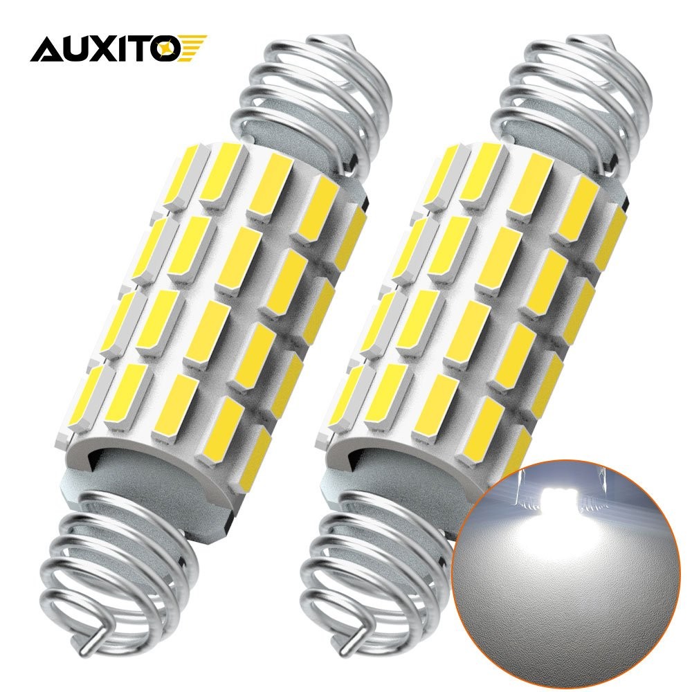 2 White x 12v 42mm 39mm Festoon Interior Plate Light C5W SMD Bulbs HGV Truck H