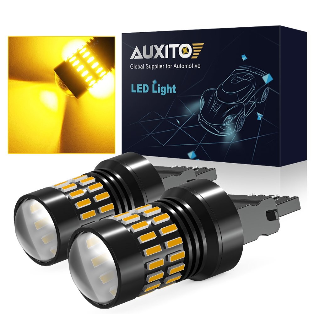 AUXITO 3157 3156 4157 Amber yellow LED Turn Signal Parking Light Bulb Error Free