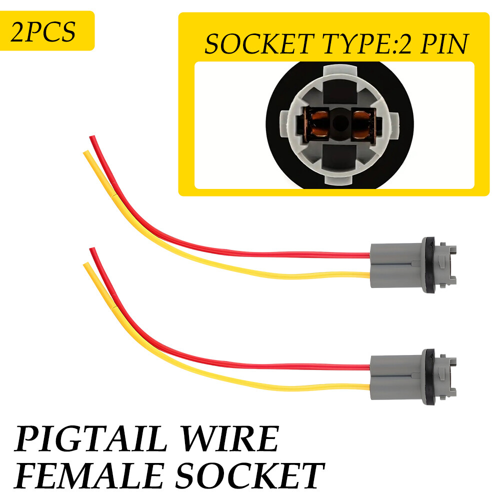 Pigtail Wire Female Socket for 2018Ford 194 T10 PGS Front Side Marker Light Plug