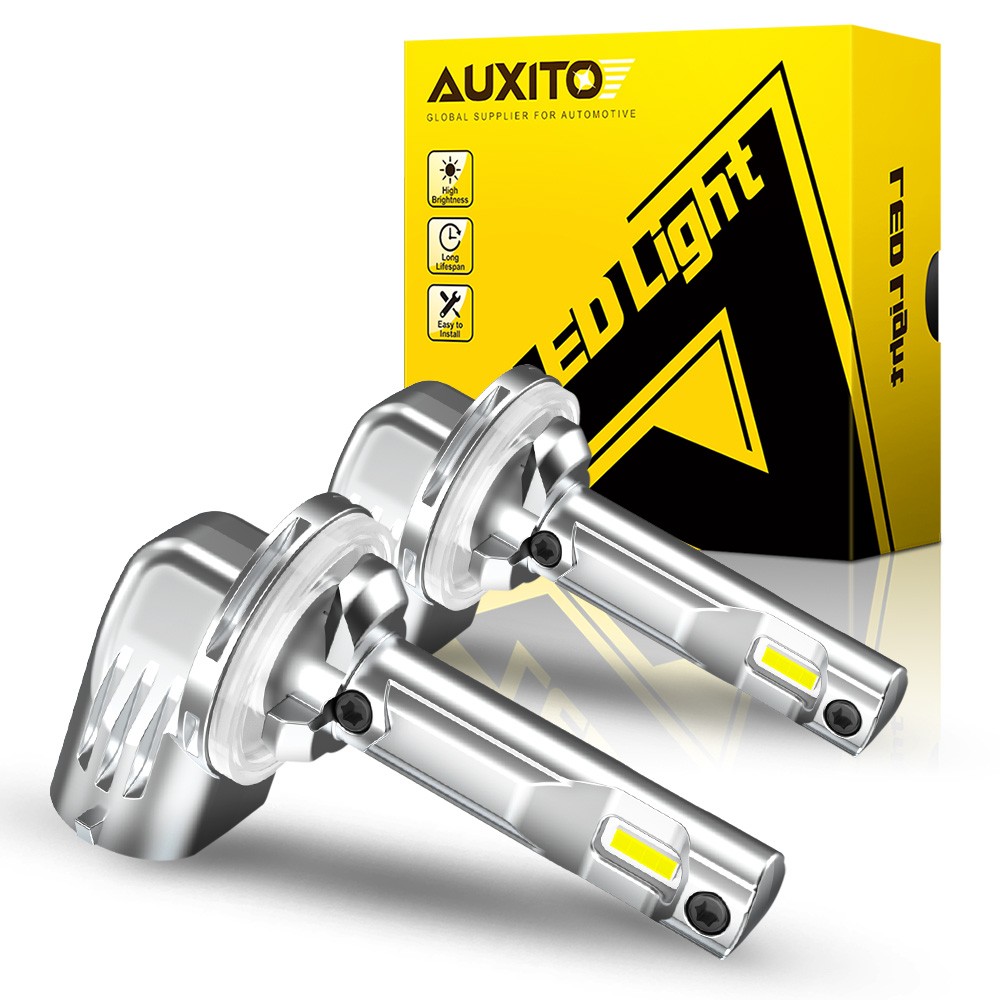 AUXITO 2pcs H27W/2 881 White LED Fog Light Bulbs DRL Conversion Kit 6500K White