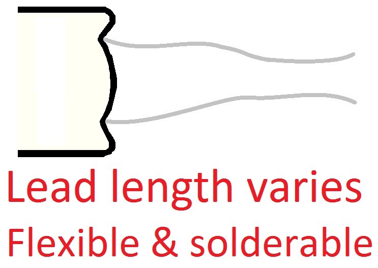 10 pcs #168E Lamp Auto Bulb (#168 with wire terminals) 14V 4.9W 0.35A