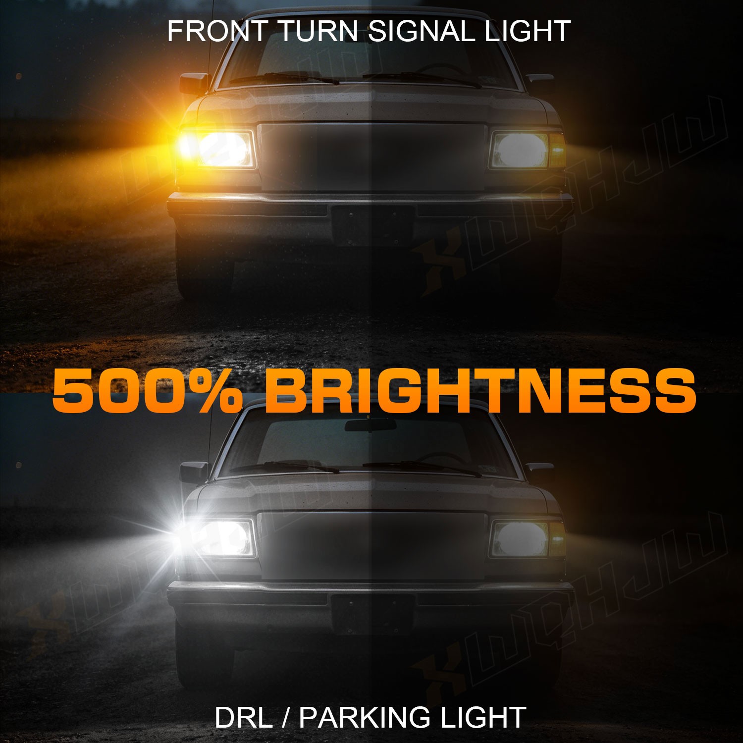 7443 7440 Amber Yellow LED Turn Signal Light Bulbs