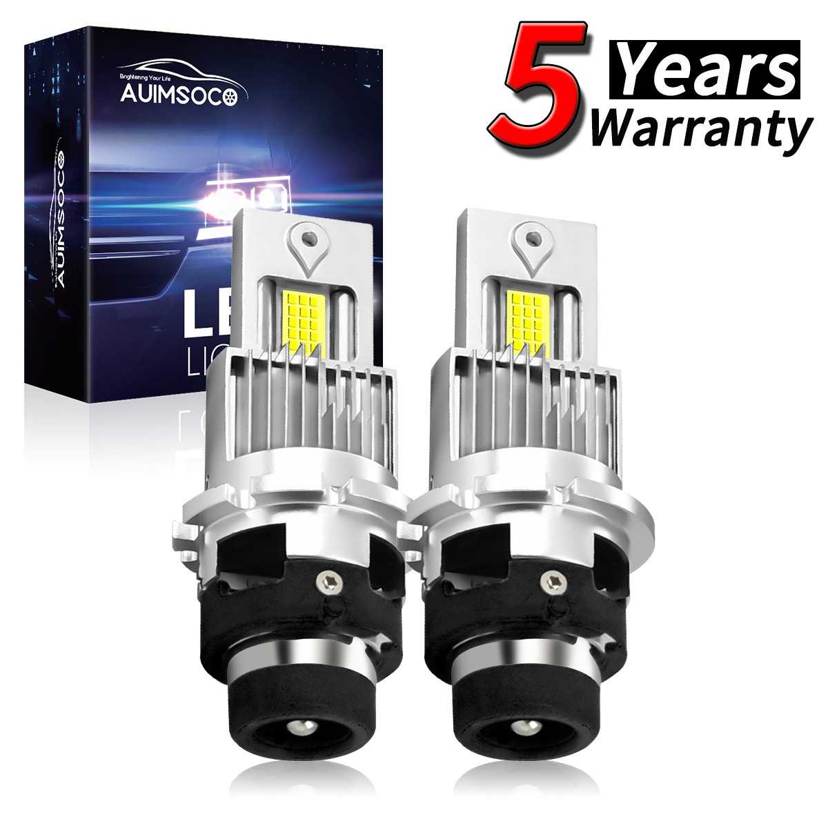 For INFINITI QX80 2014 2Pcs LED Headlight Bulbs White Bright Hi/Lo Beam 24000LM